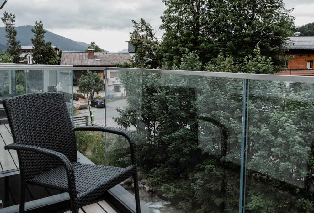 Aussicht aus dem Balkon